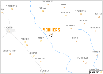 map of Yonkers