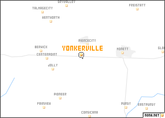 map of Yonkerville