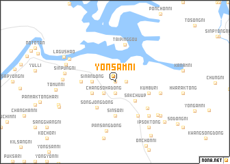 map of Yŏnsam-ni
