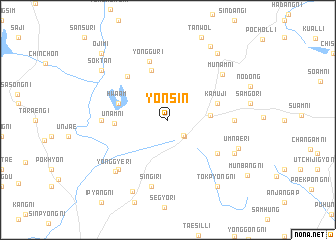map of Yŏnsin