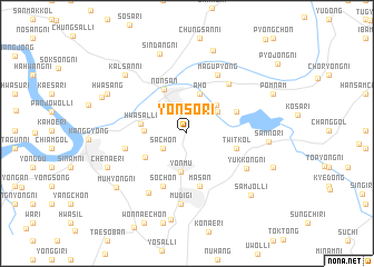 map of Yŏnsŏ-ri