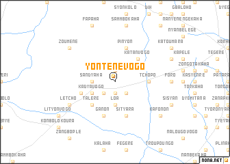map of Yonténévogo