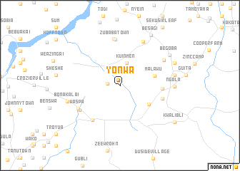 map of Yonwa