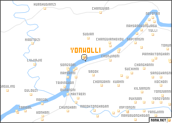 map of Yŏnwŏl-li