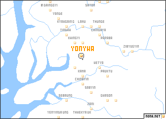 map of Yon-ywa