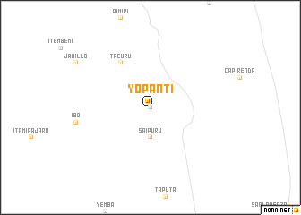 map of Yopanti