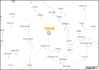 map of Yopie