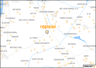 map of Yoqne‘am