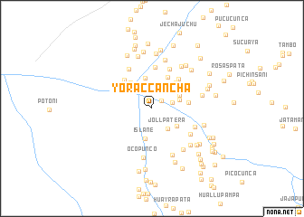 map of Yorac Cancha