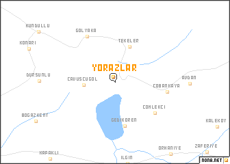 map of Yorazlar