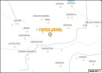 map of Yord-e Jamāl