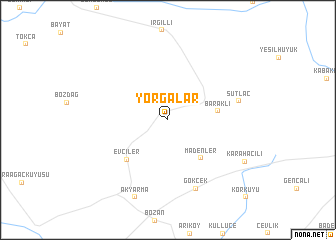 map of Yorgalar