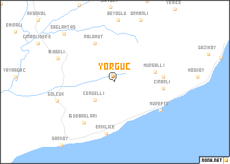 map of Yörgüç