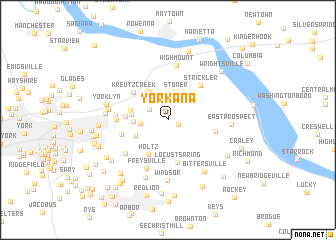 map of Yorkana