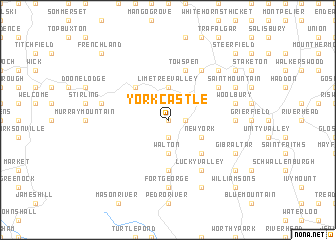 map of York Castle