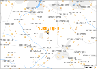 map of Yorketown