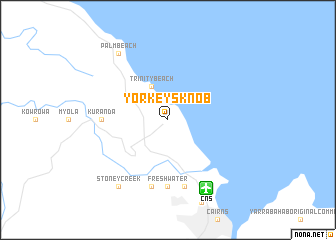 map of Yorkeys Knob
