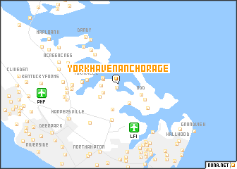 map of York Haven Anchorage