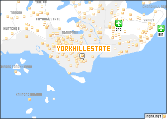 map of York Hill Estate