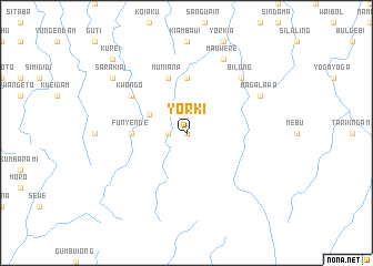 map of Yorki