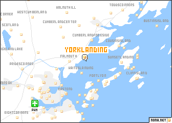 map of York Landing
