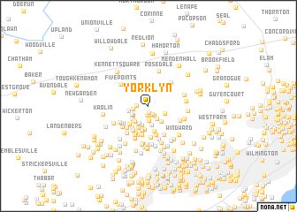 map of Yorklyn