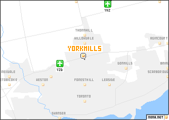 map of York Mills