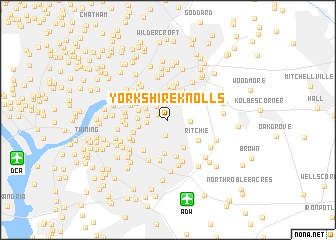 map of Yorkshire Knolls