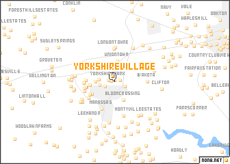 map of Yorkshire Village