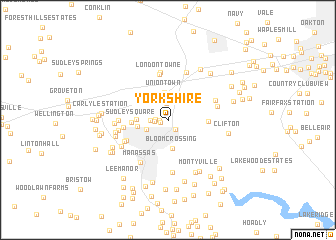 map of Yorkshire