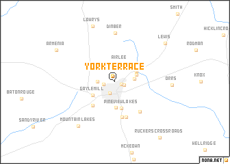 map of York Terrace