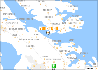 map of Yorktown