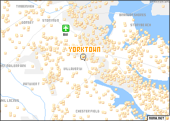 map of Yorktown