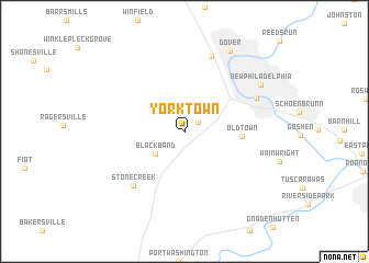 map of Yorktown