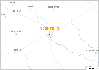 map of Yorktown