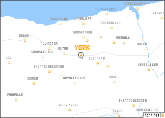 map of York