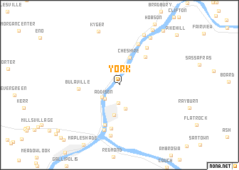 map of York