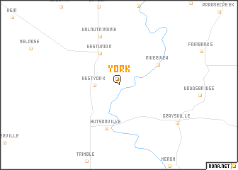 map of York