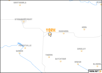 map of York