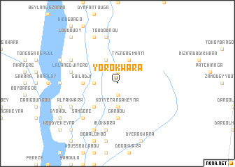 map of Yoro Kwara