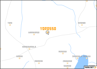 map of Yorosso