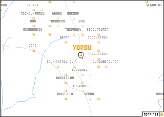 map of Yorou