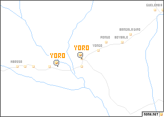 map of Yoro