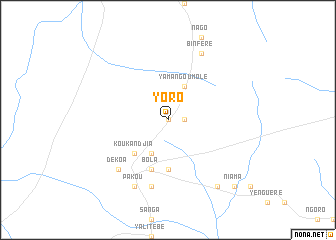 map of Yoro