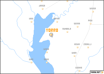map of Yorro