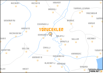 map of Yörücekler