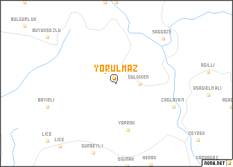 map of Yorulmaz
