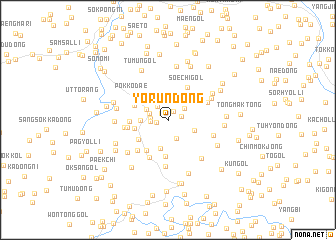 map of Yŏrŭn-dong
