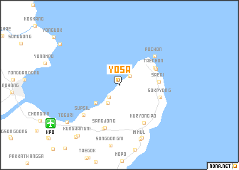 map of Yŏsa