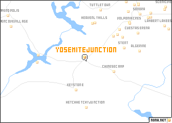 map of Yosemite Junction